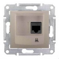 SDN4700168 Комп'ютерна розетка UTP RJ45 кат.6e неекранована Sedna. Колір Титан SDN4700168 Комп'ютерна розетка UTP RJ45 кат.6e неекранована Sedna. Колір Титан
