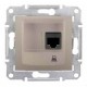 ⚡SDN4900168 Компьютерная розетка STP RJ45 кат.6e экранированная Sedna. Цвет Титан