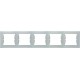 ⚡SDN5800933 Декоративная рамка 5-постовая горизонтальная Sedna. Цвет Серый ⚡SDN5800933 Декоративная рамка 5-постовая горизонтальная Sedna. Цвет Серый