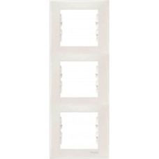SDN5801323 Декоративна рамка 3-постова вертикальна Sedna. Колір Слонова кістка