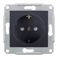 ⚡ Розетка с заземлением и защитными шторками Sedna Schneider Electric 16А графит (SDN3000170) ⚡ Розетка с заземлением и защитными шторками Sedna Schneider Electric 16А графит (SDN3000170)
