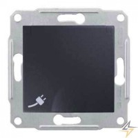 SDN3100170 Розетка з заземленням, захисними шторками та кришкою 16А, 250 В Sedna. Колір Графіт SDN3100170 Розетка з заземленням, захисними шторками та кришкою 16А, 250 В Sedna. Колір Графіт