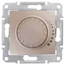 ⚡SDN2200768 Светорегулятор поворотно-нажимной проходной 25-325 Вт/ВА серии Sedna. Цвет Титан