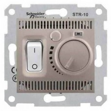 ⚡SDN6000168 Комнатный термостат 10А серии Sedna. Цвет Титан