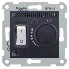 ⚡SDN6000370 Термостат для теплого пола 10А серии Sedna. Цвет Графит