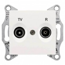SDN3301323 Розетка TV/R проходная 8 dB Sedna. Цвет Слоновая кость