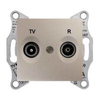 ⚡SDN3301868 Розетка TV/R проходная 4 dB Sedna. Цвет Титан