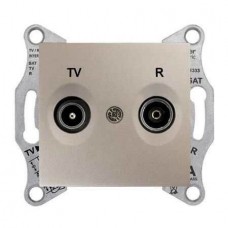 SDN3301868 Розетка TV/R проходная 4 dB Sedna. Цвет Титан