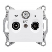 ⚡SDN3501221 Розетка TV/R/SAT проходная 8 dB Sedna. Цвет Белый ⚡SDN3501221 Розетка TV/R/SAT проходная 8 dB Sedna. Цвет Белый