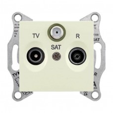 ⚡SDN3501423 Розетка TV/R/SAT проходная 4 dB Sedna. Цвет Слоновая кость