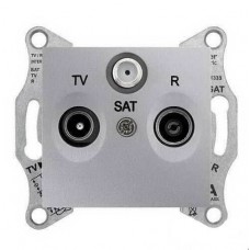 SDN3501360 Розетка TV/R/SAT концевая 1 dB Sedna. Цвет Алюминий
