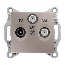 SDN3501368 Розетка TV/R/SAT кінцева 1 dB Sedna. Колір Титан