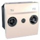 Розетка TV-R одиночная серия Unica MGU3.451.25
