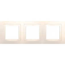 Рамка 3-местная слоновая кость Unica Basic MGU2.006.25