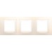 Рамка 3-местная слоновая кость Unica Basic MGU2.006.25