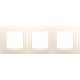 Рамка трехместная слоновая кость Unica Basic MGU2.006.25