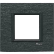 MGU68.002.7Z1 Рамка 1-постова "чорний камінь" Unica Class