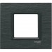 MGU68.002.7Z1 Рамка 1-постова "чорний камінь" Unica Class