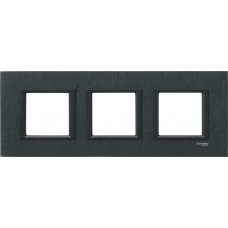 MGU68.006.7Z1 Рамка 3-постовая черный камень Unica Class