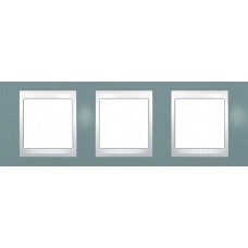 Рамка синяя трехместная Unica Plus MGU6.006.873