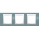 Рамка синяя трехместная Unica Plus MGU6.006.873