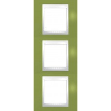 Рамка трехместная Unica Plus. Цвет Фисташковый MGU6.006V.566
