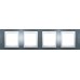 MGU6.008.854 Рамка 4-местная Unica Plus. Цвет Голубой лед