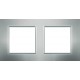 Рамка двухместная Unica Quadro. Цвет Серебристый MGU6.704.55