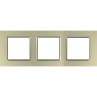 Рамка трехместная Unica Quadro. Цвет Титановый MGU6.706.57 Рамка трехместная Unica Quadro. Цвет Титановый MGU6.706.57