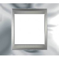 Рамка одноместная Unica Top. Цвет Блестящий хром/Алюминий MGU66.002.010