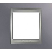 Рамка одноместная Unica Top. Цвет Голубой берилл/Алюминий MGU66.002.098