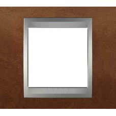 Рамка 1-місна Unica Top. Колір Черешня/Алюміній MGU66.002.0M2