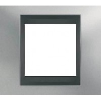 Рамка одноместная Unica Top. Цвет Матовый хром/Графит MGU66.002.238 Рамка одноместная Unica Top. Цвет Матовый хром/Графит MGU66.002.238