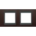 Рамка 2-местная Unica Top. Цвет Табак/Графит MGU66.004.2M4