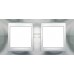 Рамка 2-местная Unica Top. Цвет Блестящий хром/Белый MGU66.004.810
