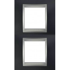Рамка двухместная Unica Top. Цвет Металлик/Алюминий MGU66.004V.097