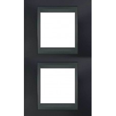 Рамка двухместная Unica Top. Цвет Металлик/Графит MGU66.004V.297