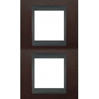 Рамка двухместная Unica Top. Цвет Табак/Графит MGU66.004V.2M4
