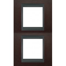 Рамка двухместная Unica Top. Цвет Табак/Графит MGU66.004V.2M4