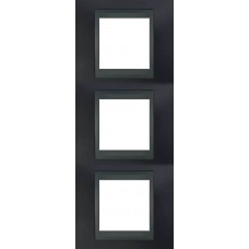 Рамка тримісна Unica Top. Колір Металік/Графіт MGU66.006V.297