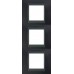 Рамка 3-местная Unica Top. Цвет Металлик/Графит MGU66.006V.297