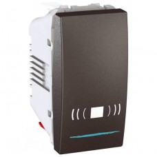 Выключатель одноклавишный кнопочный с подсветкой, тип «звонок» Unica 10А MGU3.106.12CN