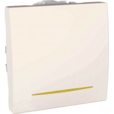 Выключатель одноклавишный двухполюсный с контрольной подсветкой 16А серия Unica MGU3.262.25S