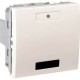 Выключатель KNX с LED индикатором и ИК приемником Unica (арт. MGU5.532.25), 2 кнопки