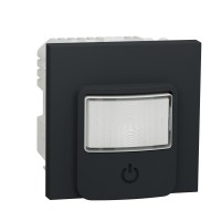 ⚡Датчик руху з вимикачем 10 A Unica New антрацит (NU352554) ⚡Датчик руху з вимикачем 10 A Unica New антрацит (NU352554)