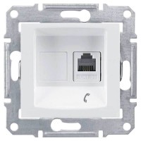 SDN4101121 Телефонна розетка RJ11 Sedna. Колір Білий SDN4101121 Телефонна розетка RJ11 Sedna. Колір Білий