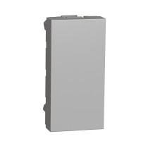 ⚡Заглушка 1 модуль Schneider Electric серии Unica New алюминий (NU986530)