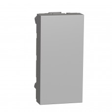 ⚡Заглушка 1 модуль Schneider Electric серії Unica New алюміній (NU986530)