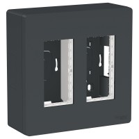 ⚡Блок unica system+ відкрита вставка 2х2 антрацит (NU122454) ⚡Блок unica system+ відкрита вставка 2х2 антрацит (NU122454)