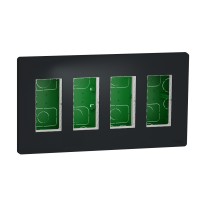 ⚡Блок unica system+ cкрытая вставка 4х2 антрацит (NU174454) ⚡Блок unica system+ cкрытая вставка 4х2 антрацит (NU174454)